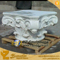 Hand Carved White Marble Pedestal for sale